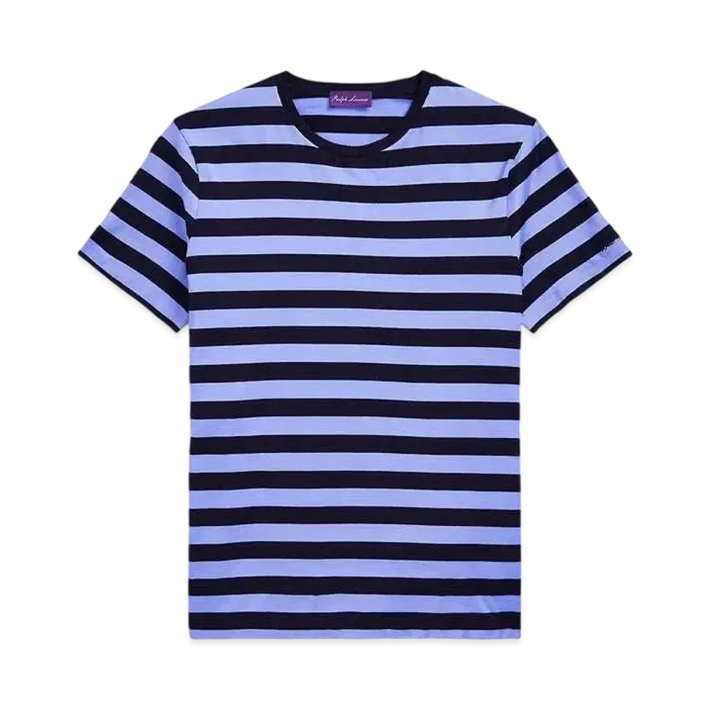 Ralph Lauren Purple Label Striped Lyle Crewneck T-Shirt "Navy"