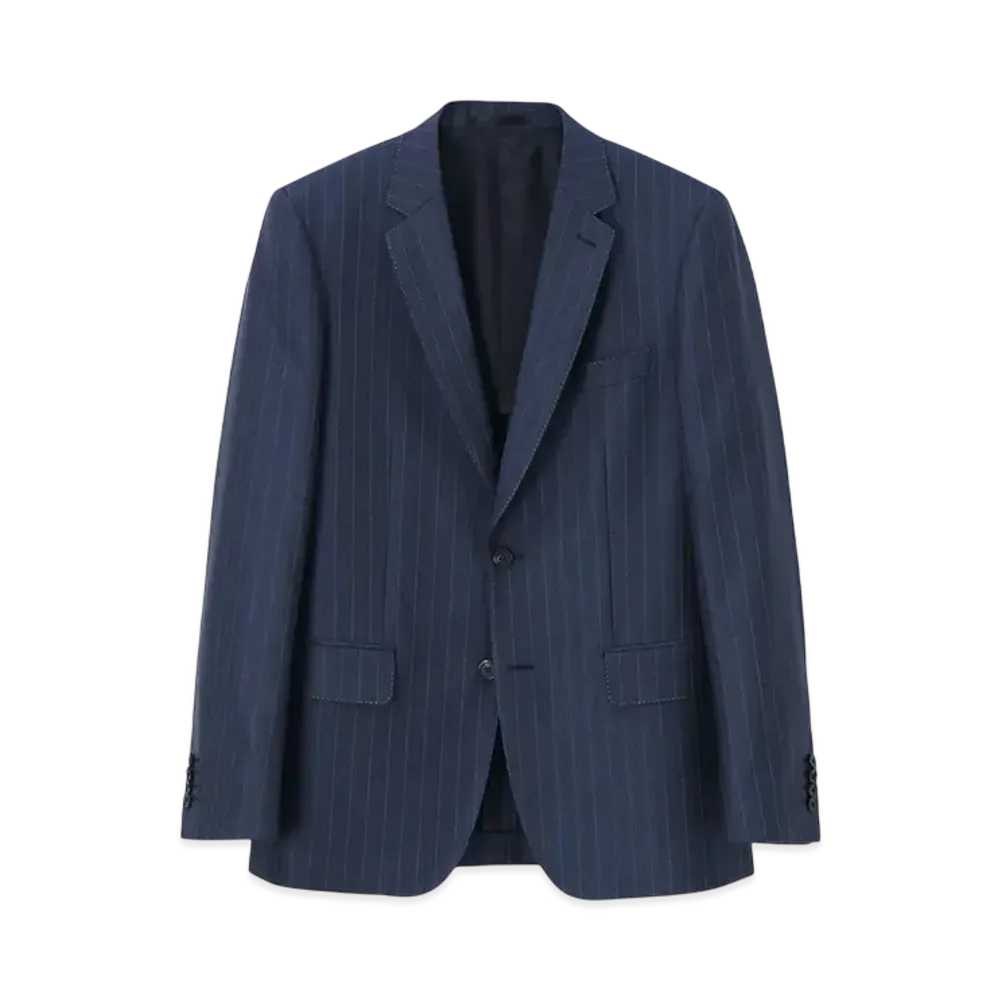 Paul Smith Alternate Stripe Single 2B Suit "Blue"