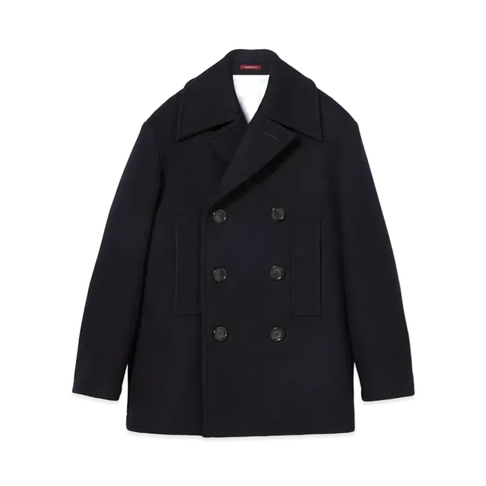 GUCCI Wool Coat "Dark Blue"