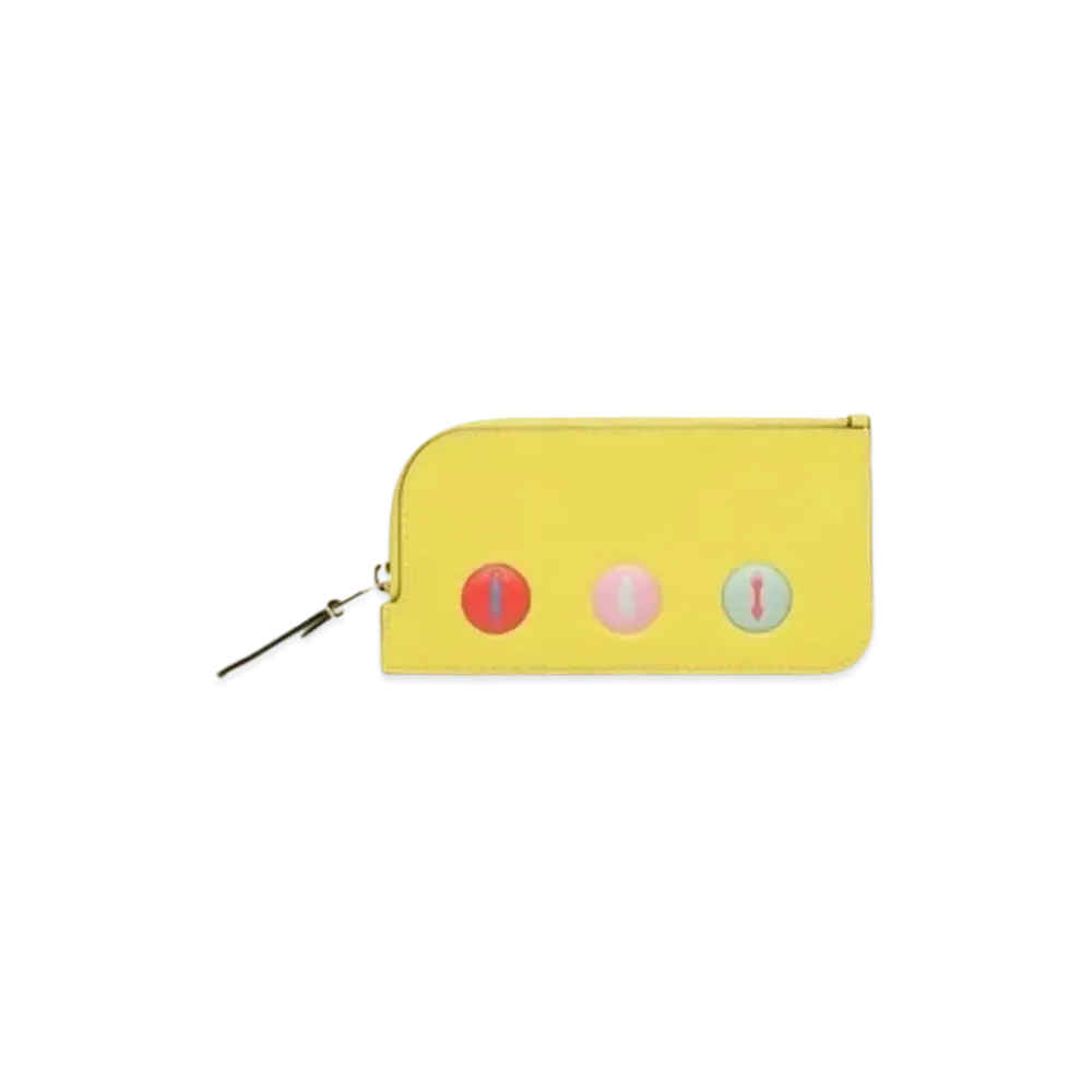 DELVAUX x Kasper Bosmans Zipped Card Holder Stargazer "Yuzu/Multicolour"
