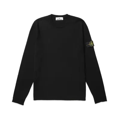 Stone Island Crewneck Knit 5100062 Light Raw Hand Organic Cotton "Black"