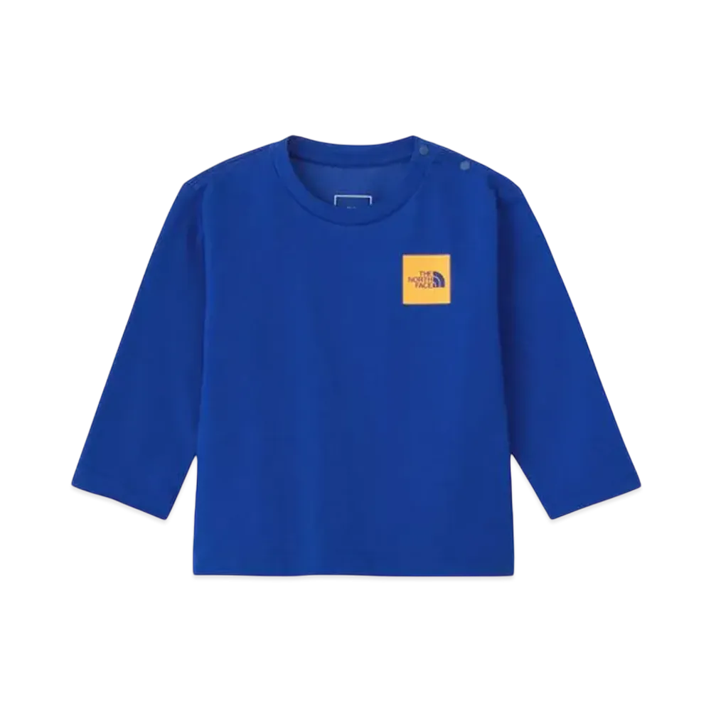 The North Face Baby Long Sleeve Small Square Logo Tee "TNF Blue"