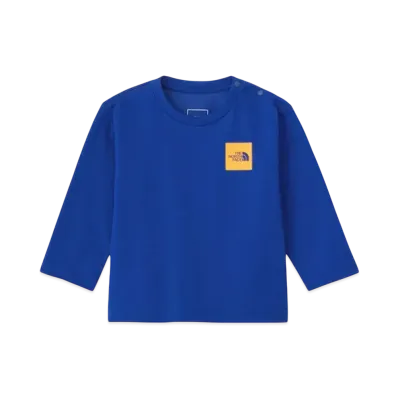 The North Face Baby Long Sleeve Small Square Logo Tee "TNF Blue"