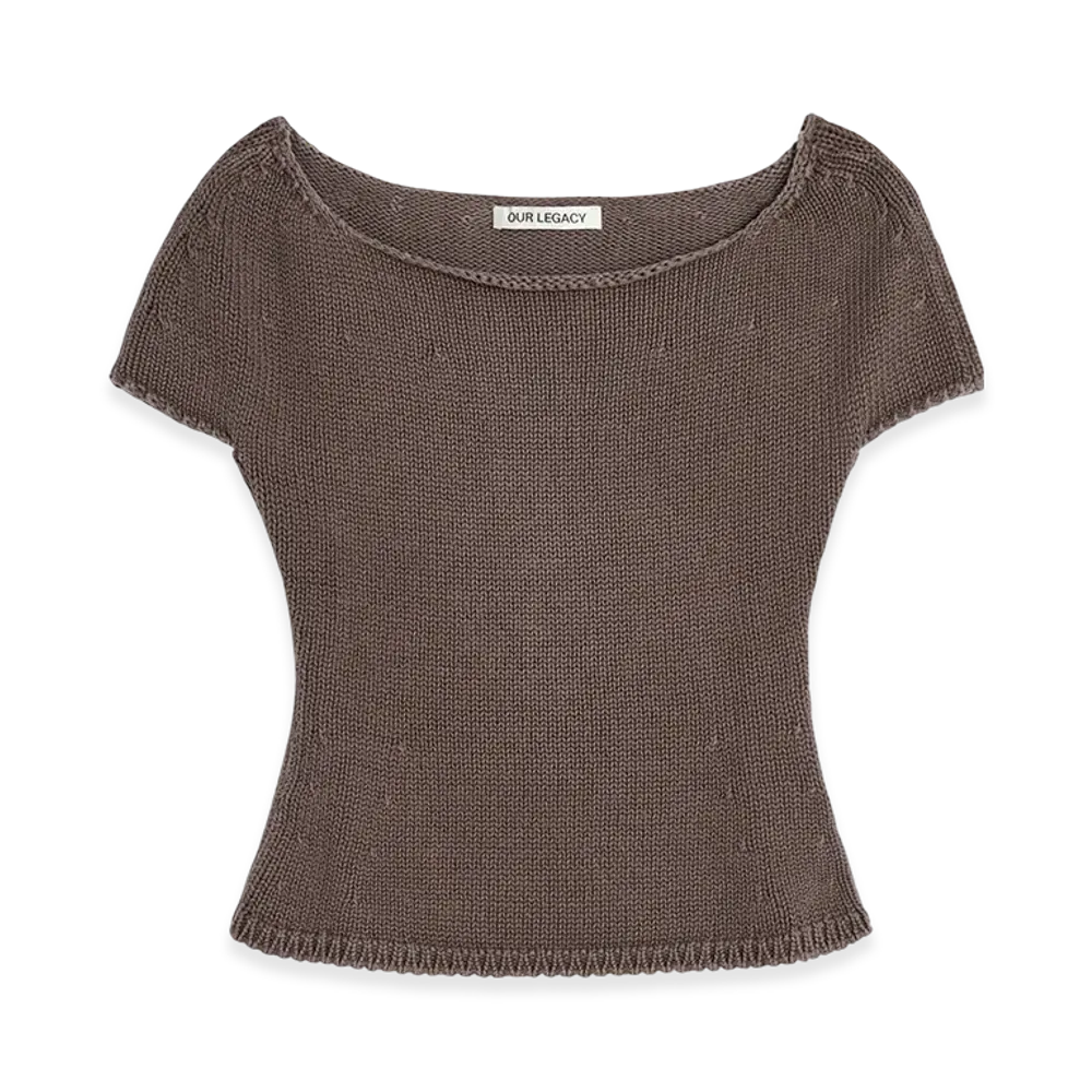 OUR LEGACY Women's Sculpt Tank "Wet Bark Dry Cotton"