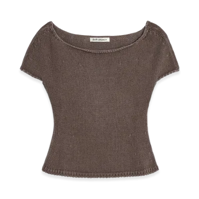 OUR LEGACY Women's Sculpt Tank "Wet Bark Dry Cotton"