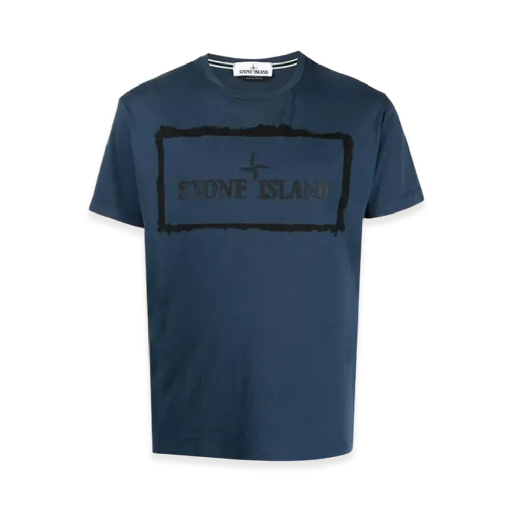 Stone Island 2NS80 Stencil One T-Shirt - 21SS "Avio Blue"