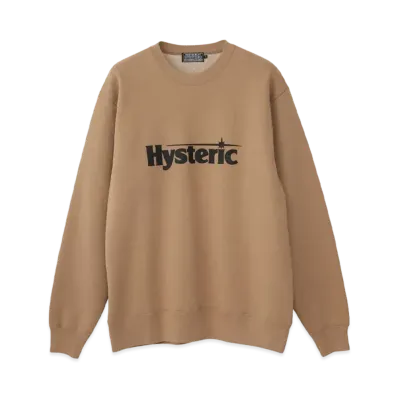 HYSTERIC GLAMOUR Flying V Sweat "Beige"