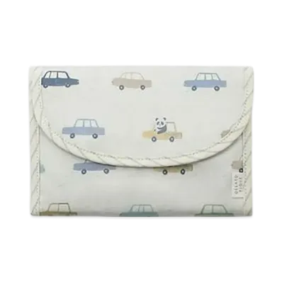 GELATO PIQUE All-Over Pattern Mother & Child Notebook Case S "Gray"