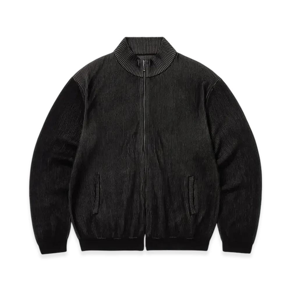 thisisneverthat Full Zip Cardigan "Black"