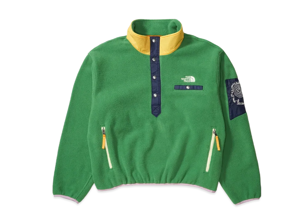 The North Face x Brain Dead 89 Placket Pullover Fleece "Green"