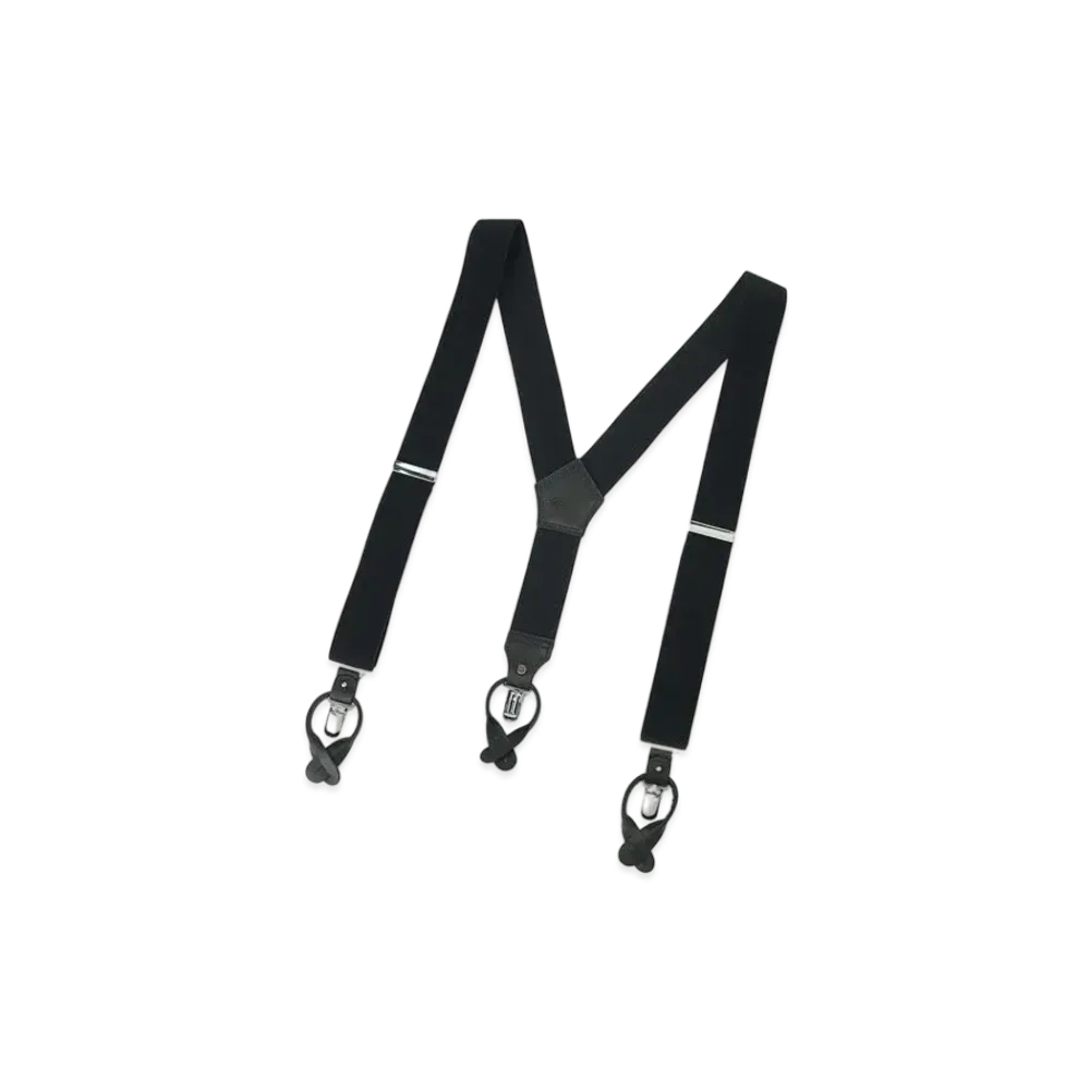 Yohji Yamamoto 40Mm Woolly Elastic 40Mm 2Way Suspender "Black"