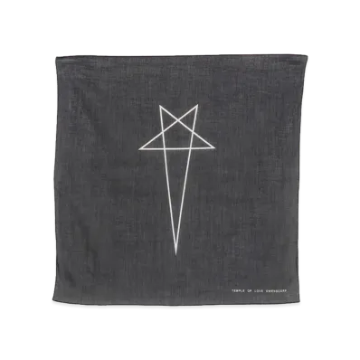 Rick Owens DRKSHDW Scarf "Black/Pearl"