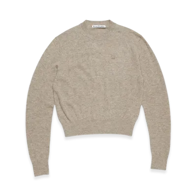 Acne Studios Crew Neck Sweater - Yak Wool "Greige Melange"