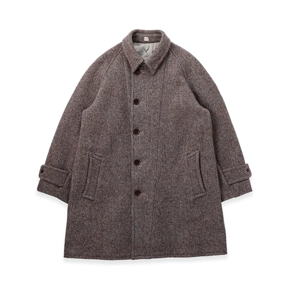 T.T Taiga Takahashi LOT.408 Chin Strap Coat "Mix Brown"