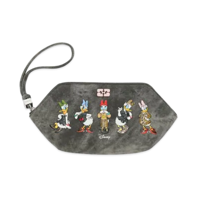 GANNI x Disney Daisy Duck Bleached Make-Up Pouch "Black Oyster"