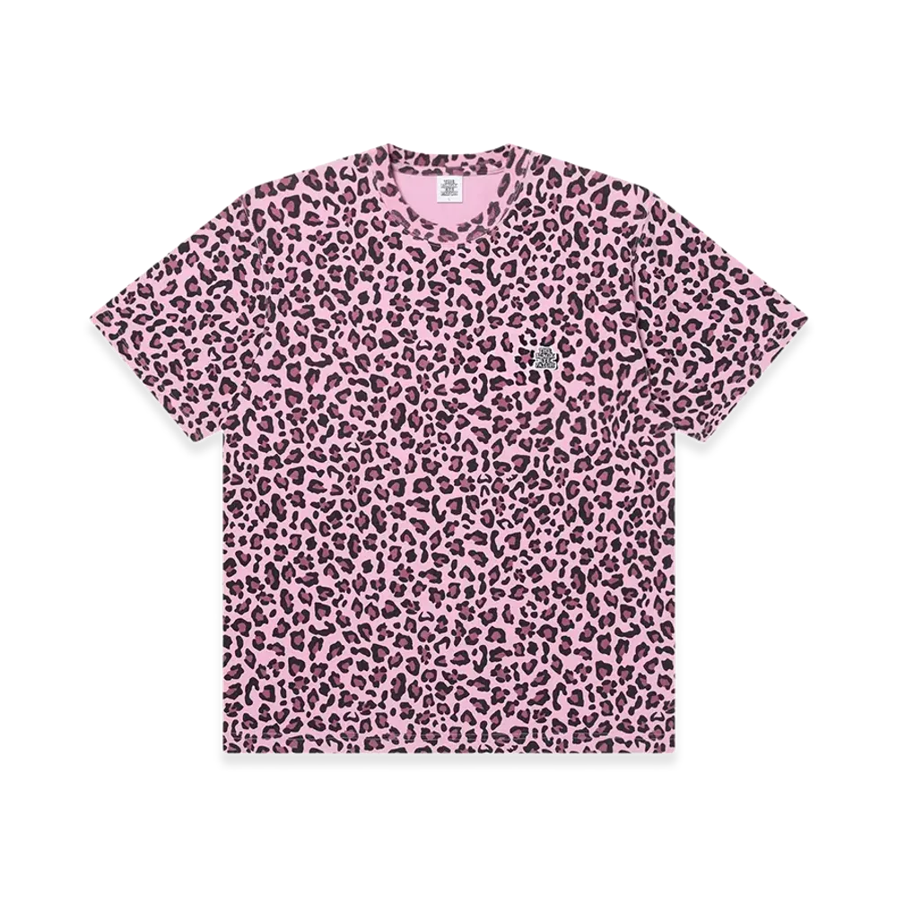 BlackEyePatch Leopard Patterned Small OG Tee "Pink"