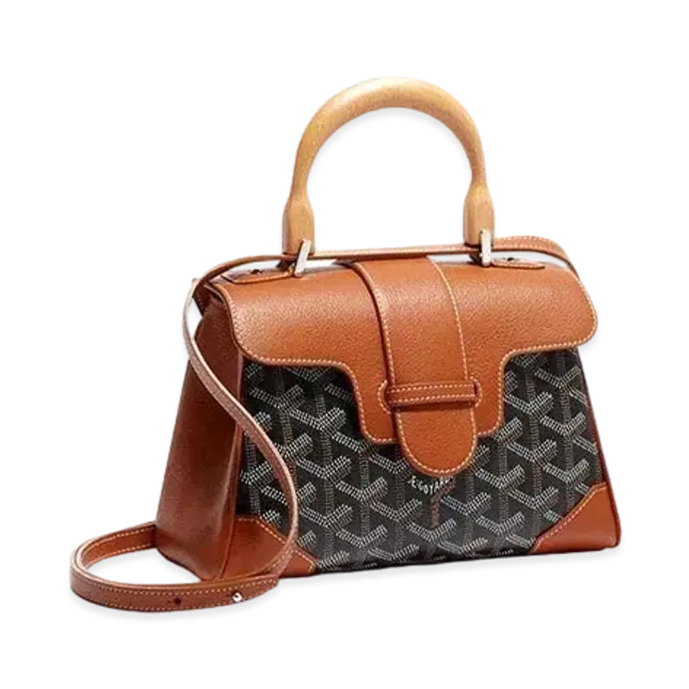 Goyard Saigon Souple Mini Bag "Black/Brown"
