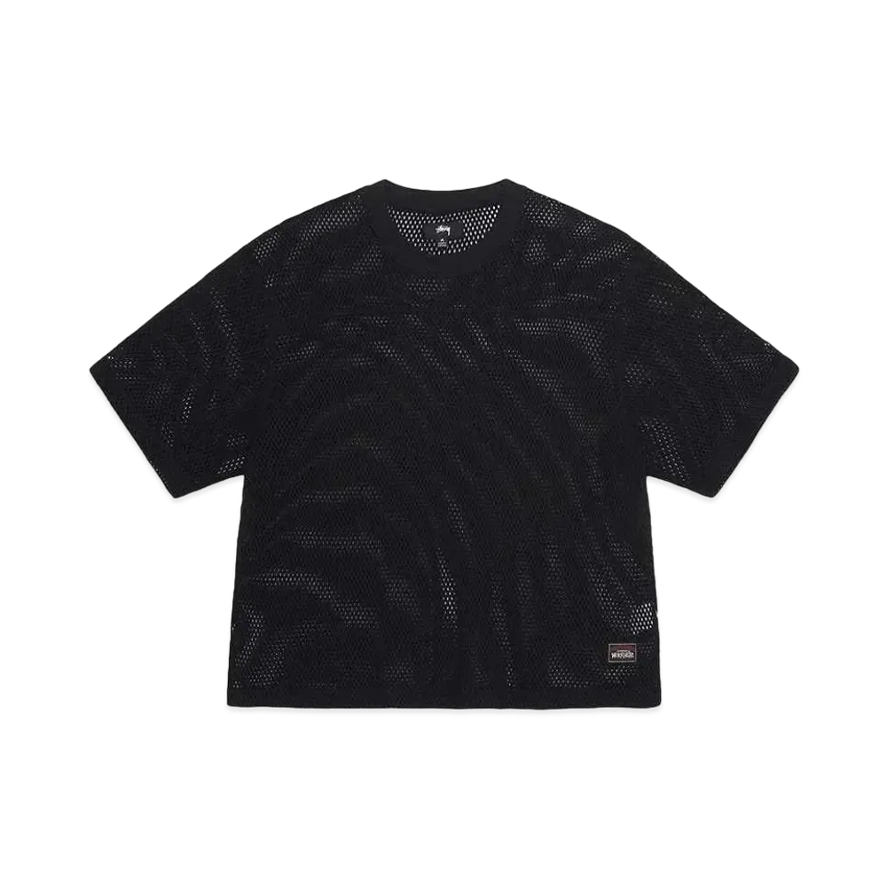 Stussy Mesh Jersey Crew "Black"