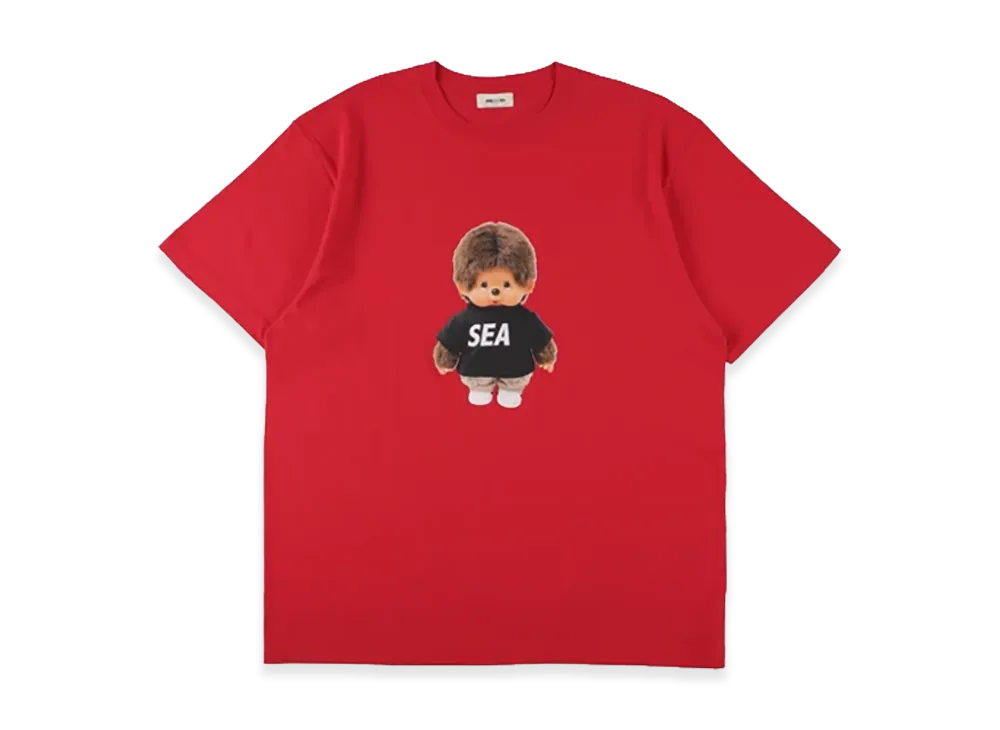 WIND AND SEA x Monchhichi Doll Tee "Red"