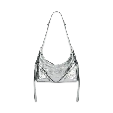 GIVENCHY Mini Voyou Bag In Leather "Silver Gray"