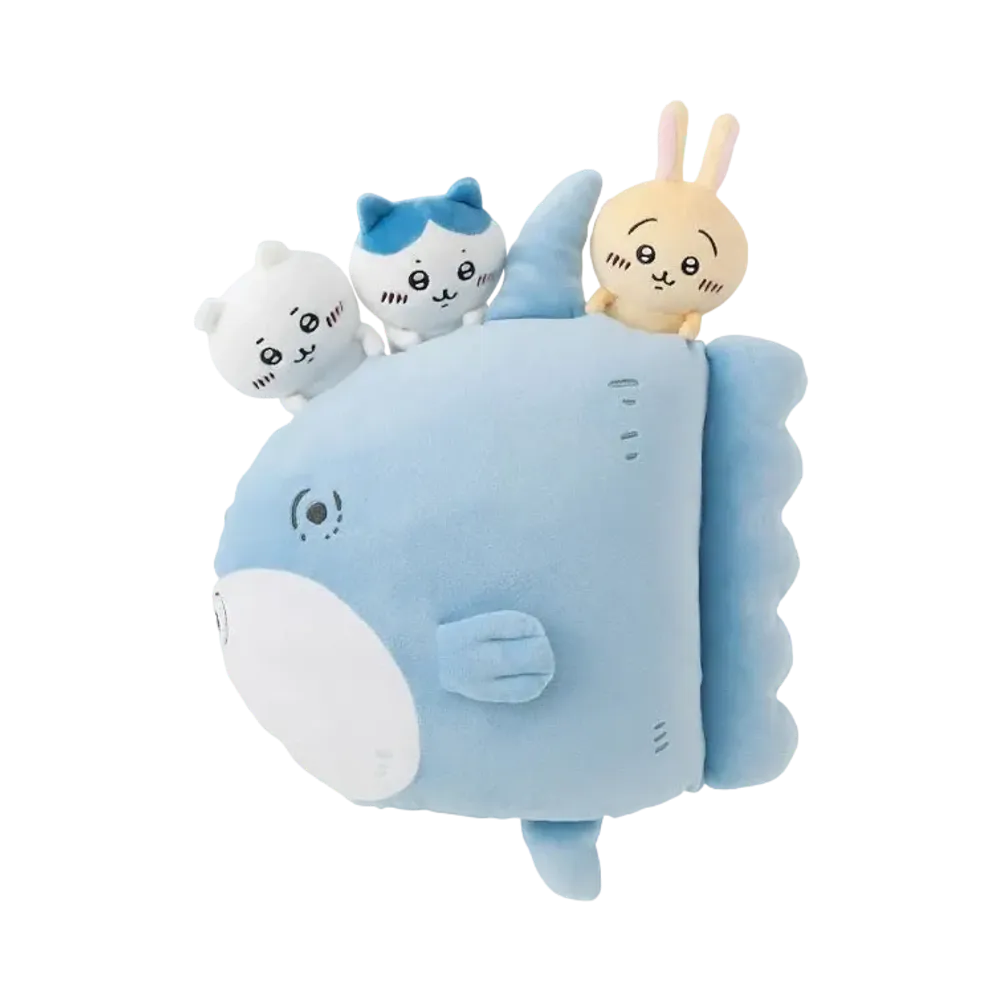 Gray Parka Service -Chikawa- Outing cushion with Chikawa Mambo