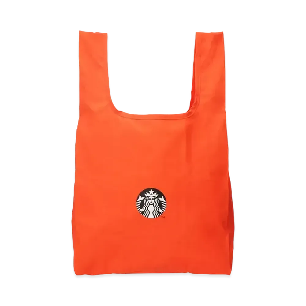 BEAMS x STARBUCKS Pocketable Eco Bag "Orange"