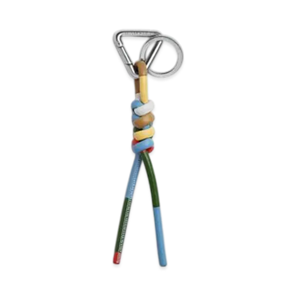 Bottega Veneta Triangle Key Ring "Rainbow"