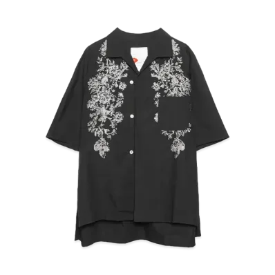 SEVESKIG Unconventional Classic Flower S/SL Shirt "BLACK"