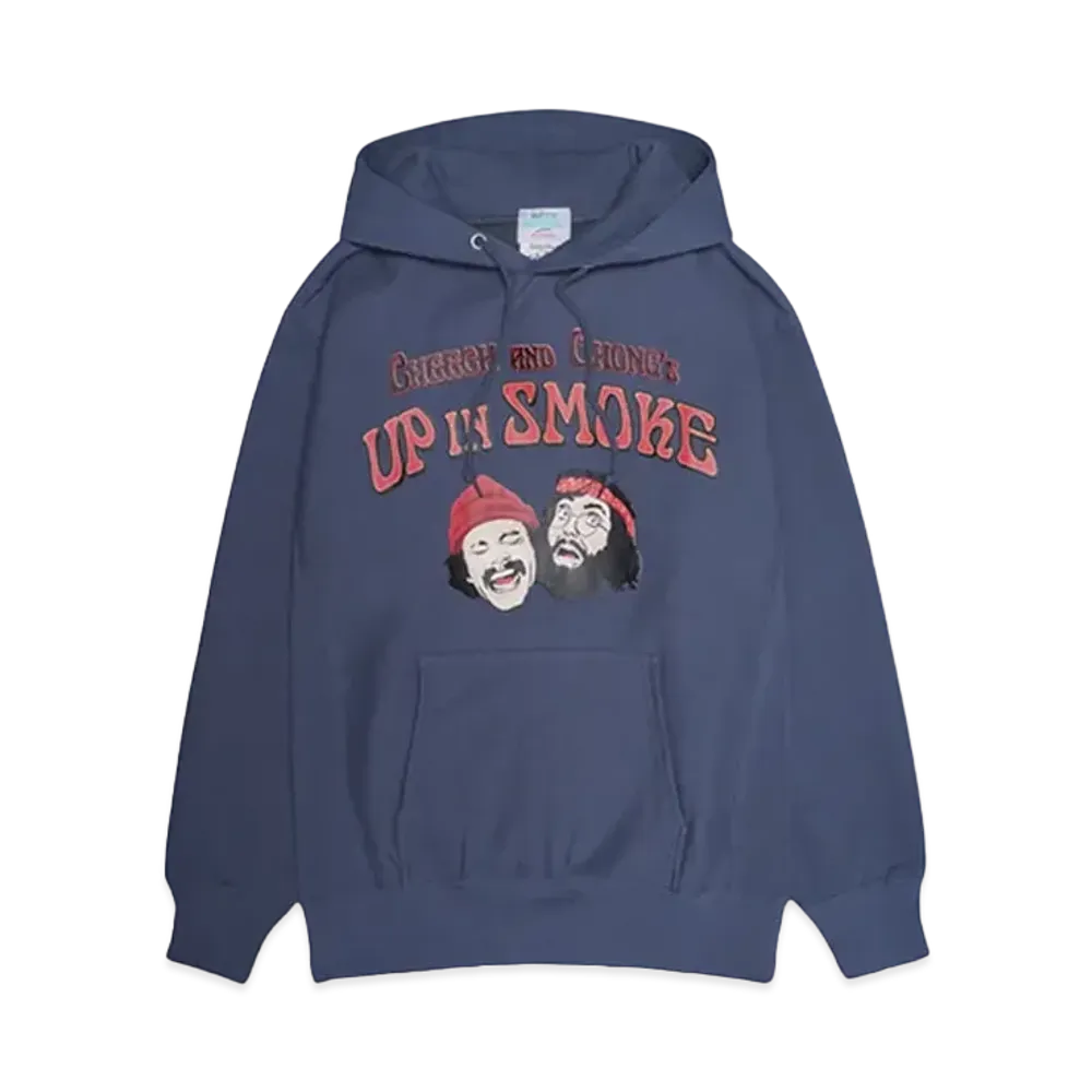 INTERNATIONAL PLAYERS Up In Smoke PO Hoodie "S.BLUE"
