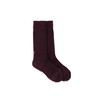 Y's x CHICSTOCKS Mohair Socks "Bordeaux"
