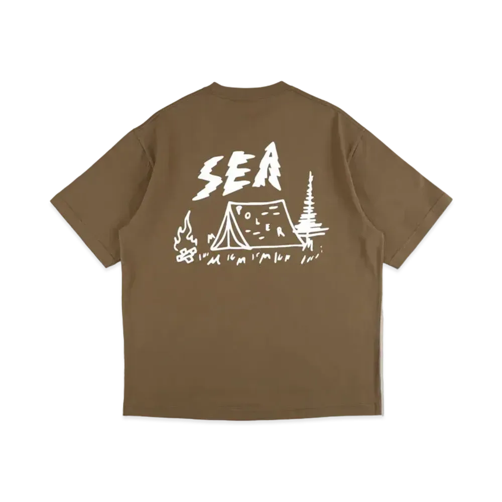 WIND AND SEA x POLeR Tee4 "Sea Brown"