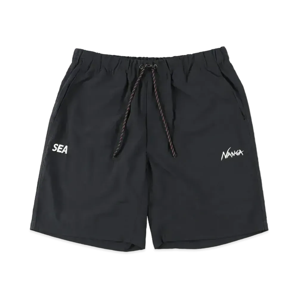 WIND AND SEA x NANGA NYLON TUSSER SHORTS "Black"
