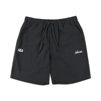 WIND AND SEA x NANGA NYLON TUSSER SHORTS "Black"
