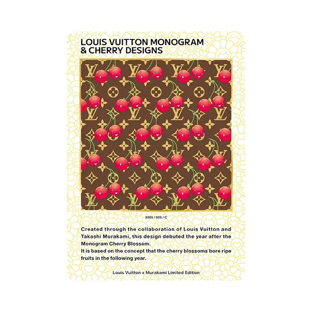 Louis Vuitton Monogram & Cherry Designs C [2005 / 028](Louis Vuitton x Takashi Murakami Trading Cards)