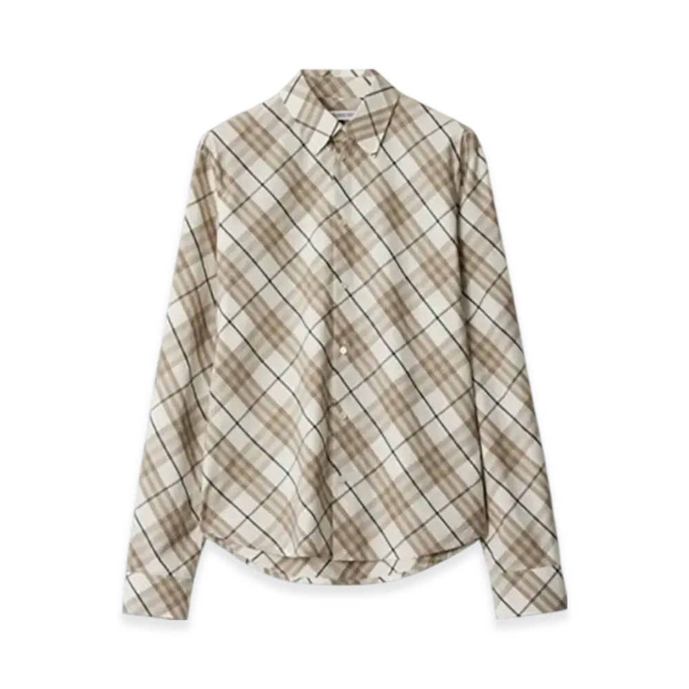 Burberry Regular Fit Check Cotton Shirt "Cotton"