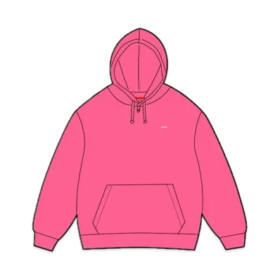 Supreme Small Box Hooded Sweatshirt "Pink"