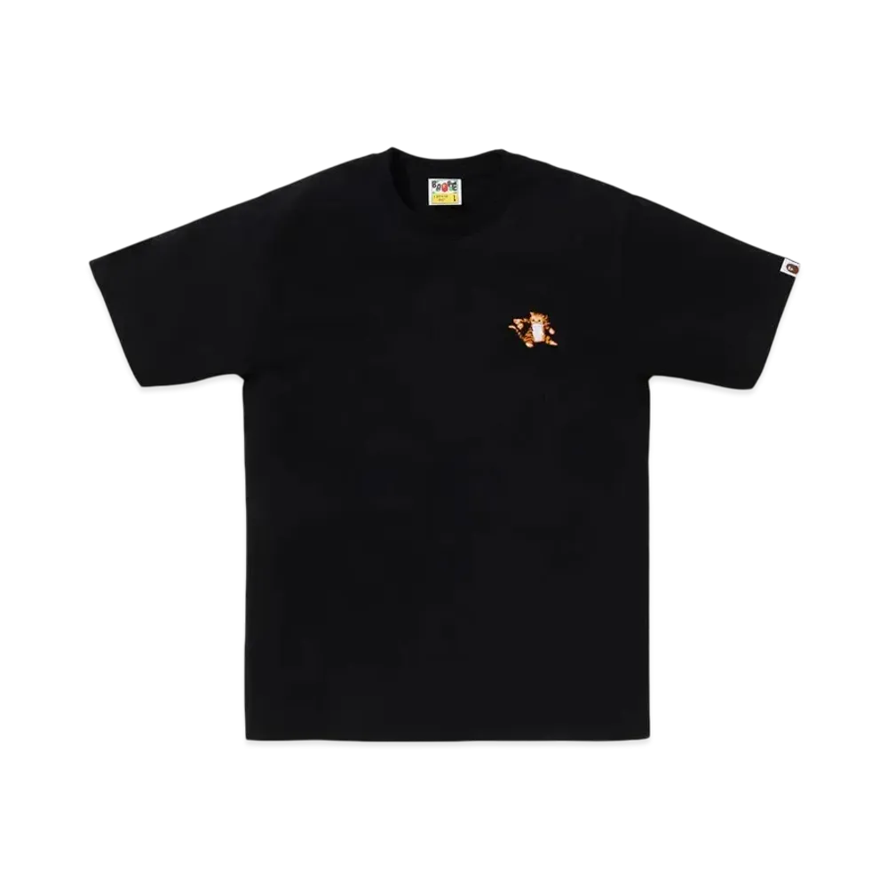 A BATHING APE Tiger One Point Tee "Black"