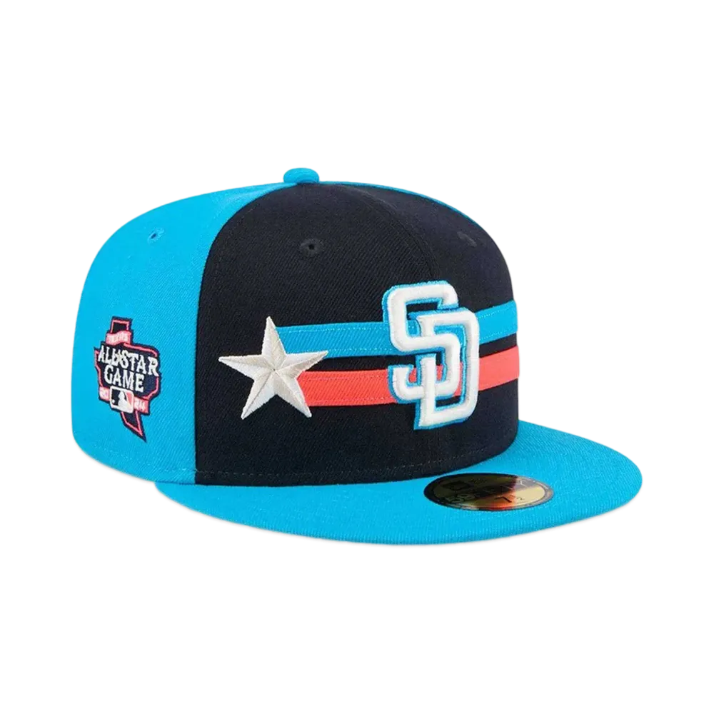 NEW ERA 59Fifty On-Field 2024 MLB All-star Game San Diego Padres "Coral Blue"