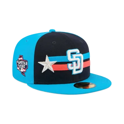 NEW ERA 59Fifty On-Field 2024 MLB All-star Game San Diego Padres "Coral Blue"