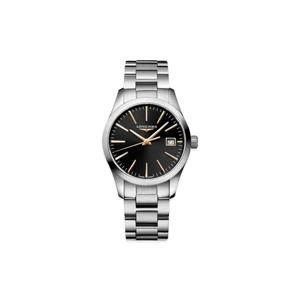 Longines Conquest Classic 34.00mm "Black/Stainless Steel" L2.386.4.52.6