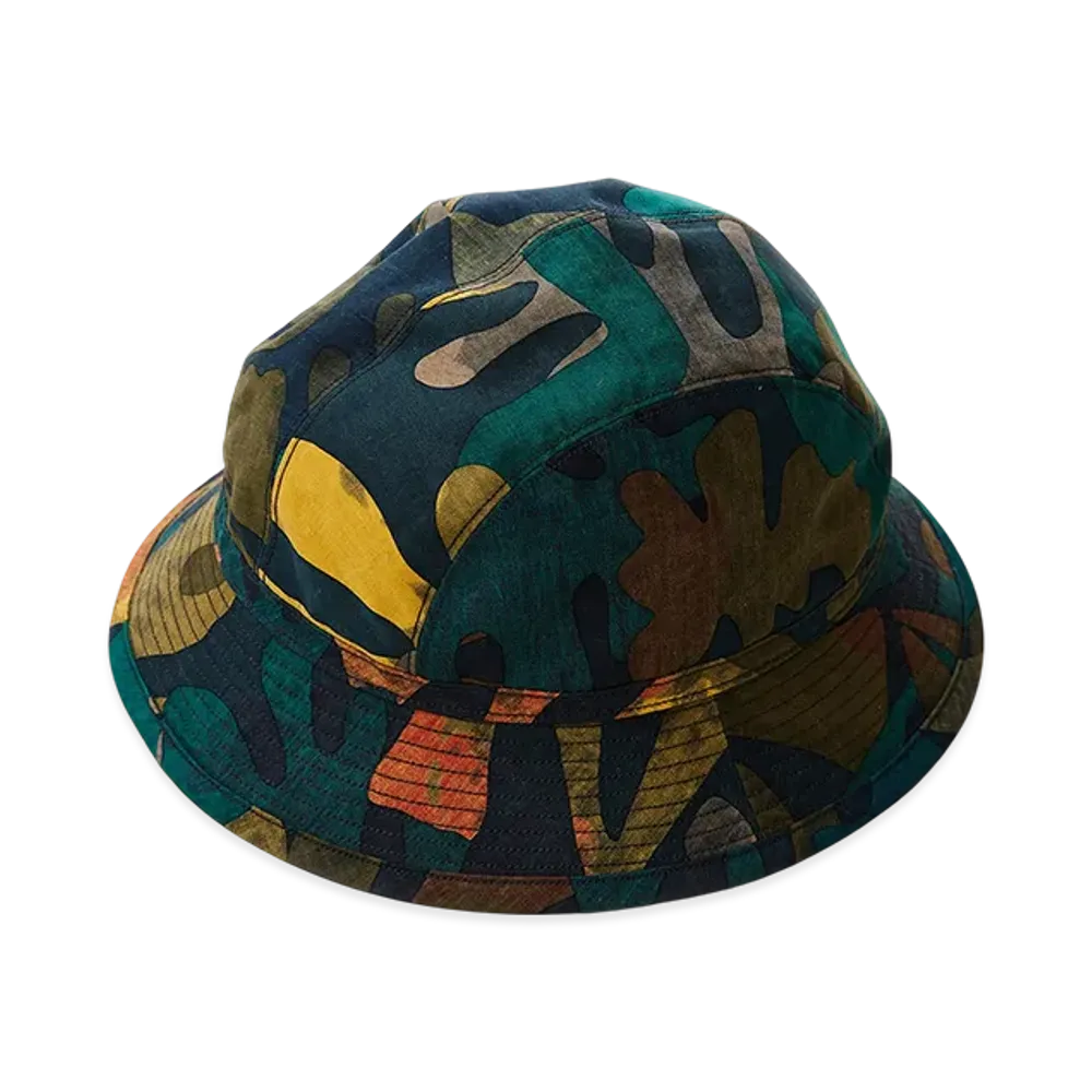 NICENESS Tyler Reversible Patterned Hat "Leaf/Flower"