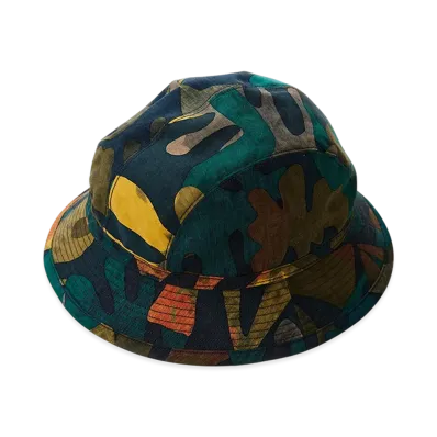 NICENESS Tyler Reversible Patterned Hat "Leaf/Flower"