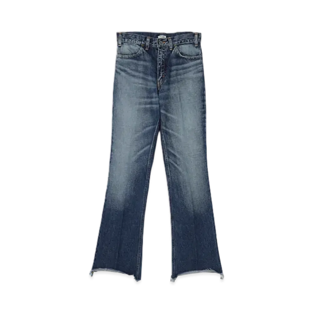 INSCRIRE 002 Flare Denim "Dark Blue Used"