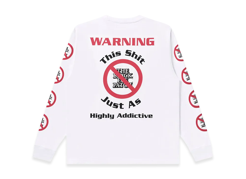BlackEyePatch Highly Addictive OG Heavyweight L/S Tee "White"