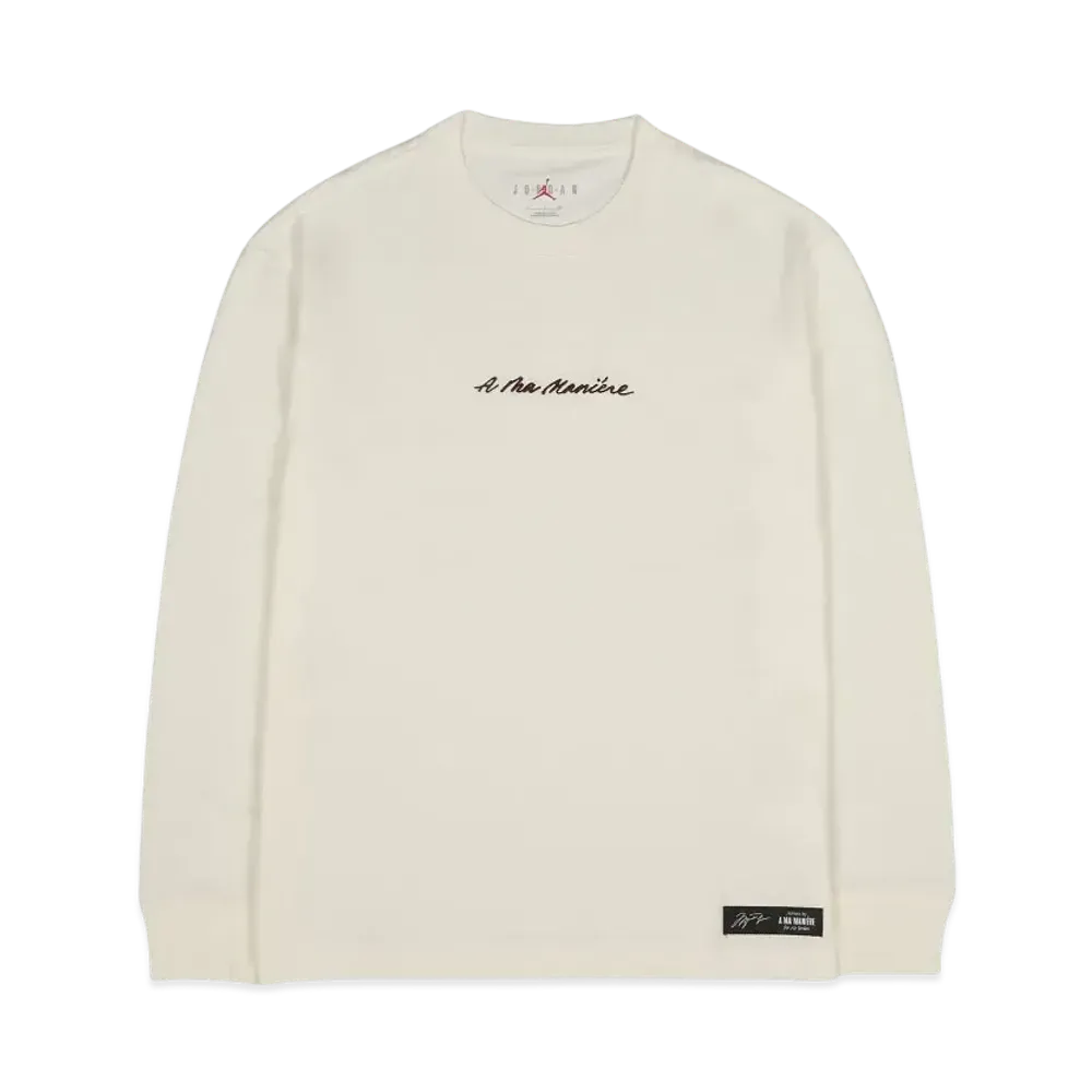 Jordan A ma maniere Long sleeve Tee "Sail"