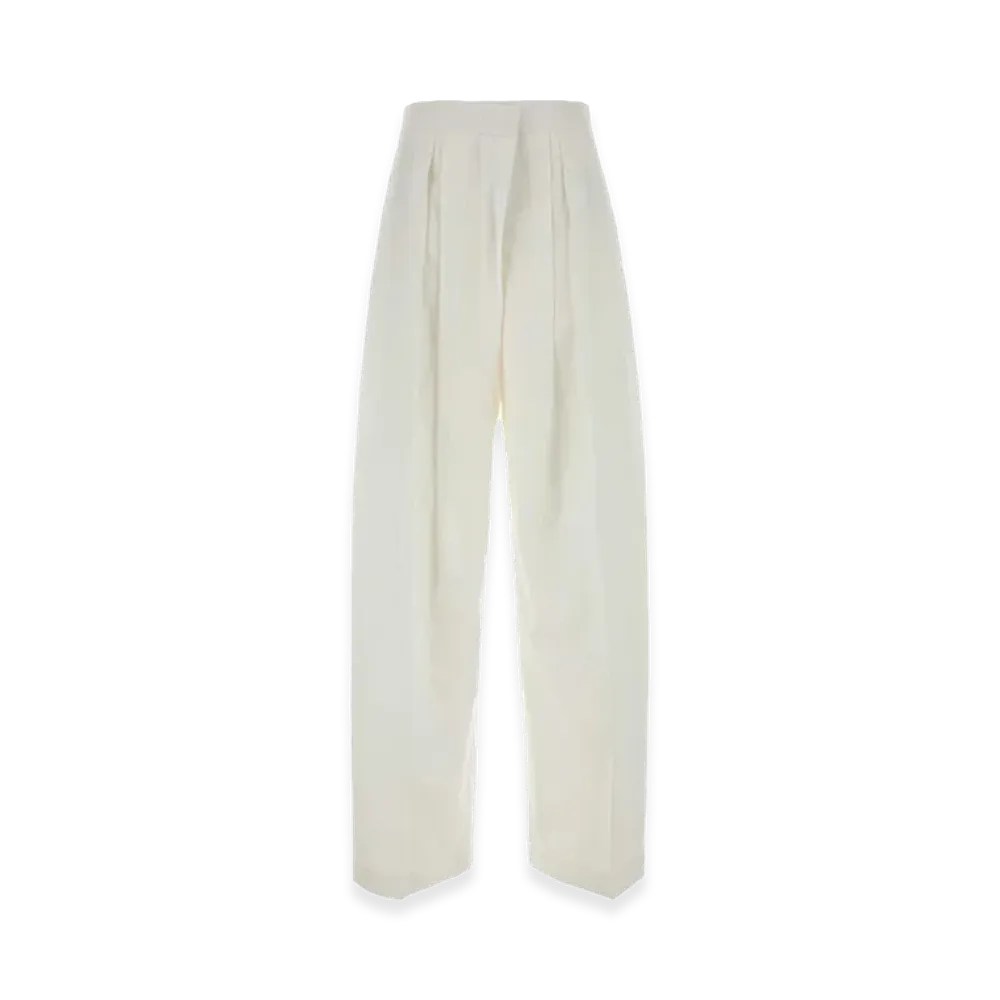 Jil Sander Women's Cotton Blend Pant "White"
