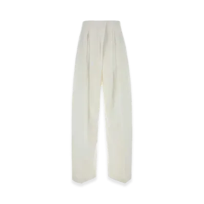 Jil Sander Women's Cotton Blend Pant "White"