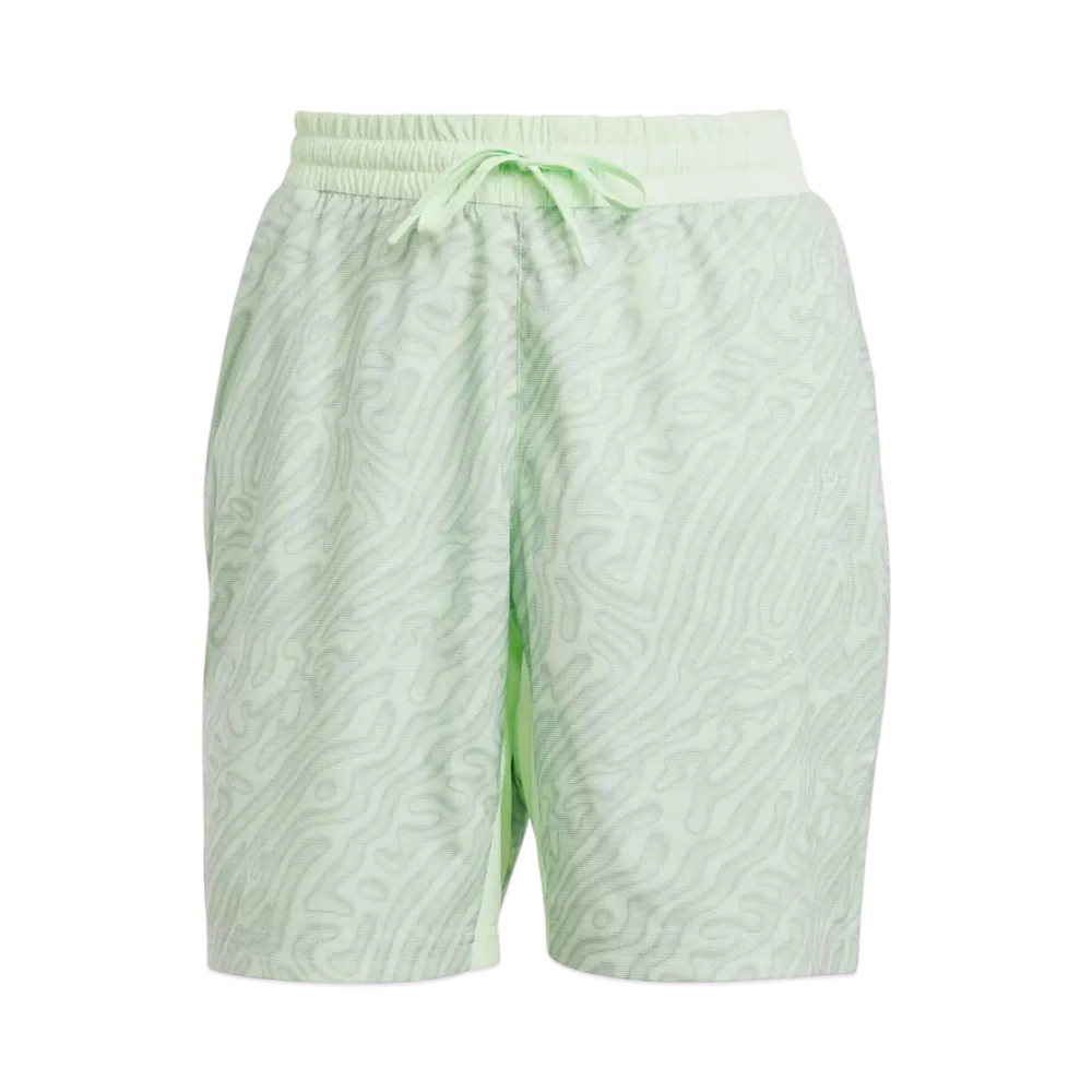 adidas Tennis Heat. Rdy Pro Print Ergo Shorts "Semi Green Spark/Silver Green"