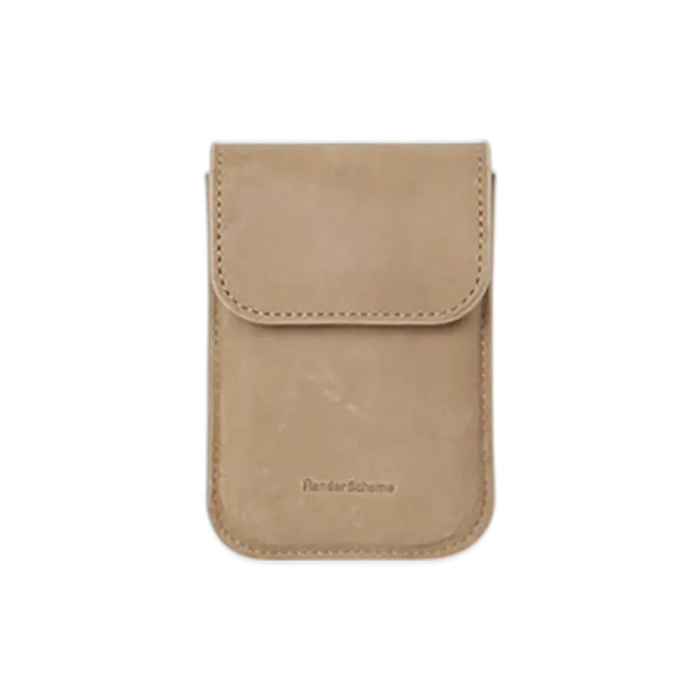 Hender Scheme Flap Card Case "Ivory"