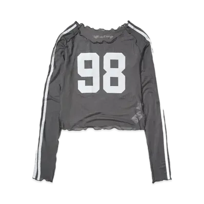 HTH Numbering long tee "GRAY"